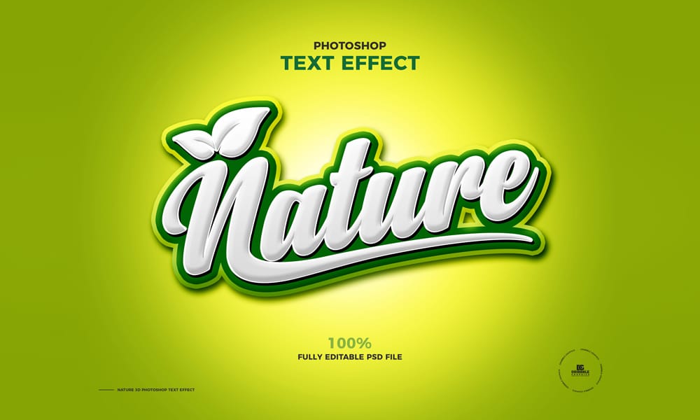20+ Free PSD Font Effects for Photoshop 2025 7 Nature Text Effect PSD