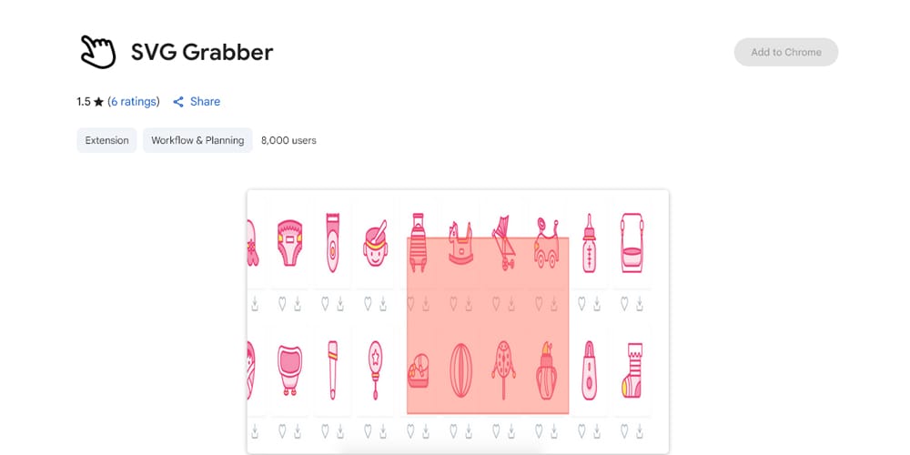 Best Chrome Extensions for Web Designers (2025 Toolkit) 6 SVG Grabber