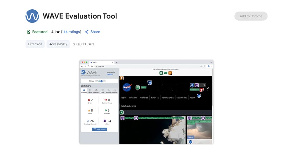 Best Chrome Extensions for Web Designers (2025 Toolkit) 7 WAVE Evaluation Tool
