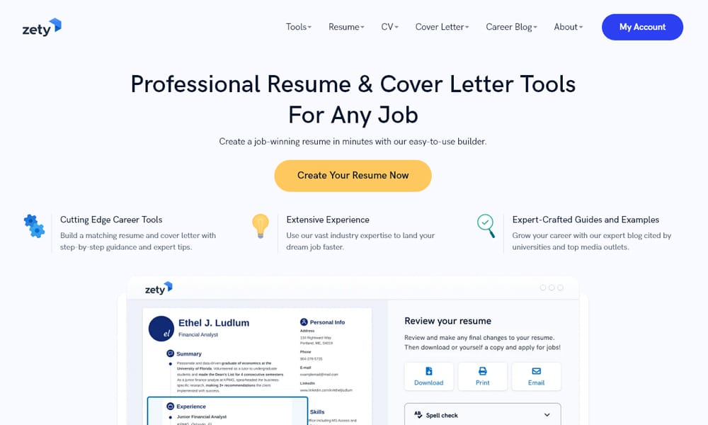 The 7 Best Resume Builders of 2025 2 Zety