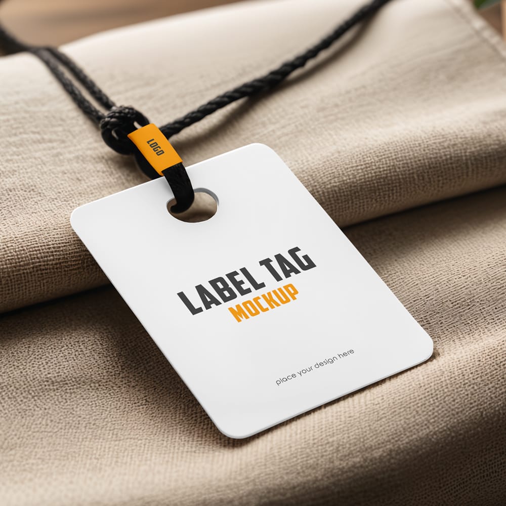 Free Branding Label Tag Mockup PSD 1 Free Branding Label Tag Mockup PSD