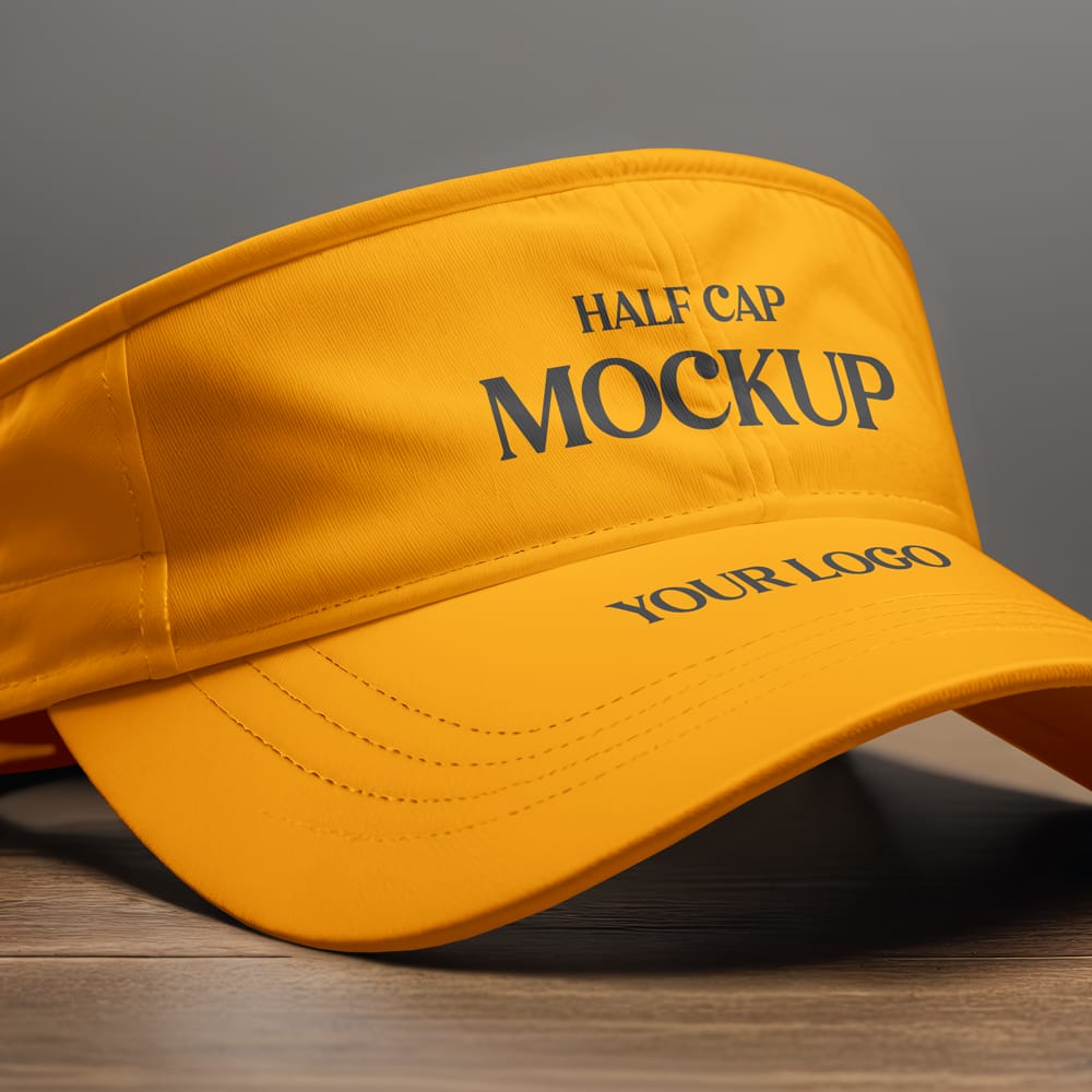 Free Half Cap Mockup PSD 1 Free Half Cap Mockup PSD
