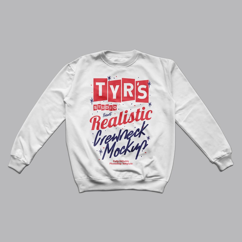 Free Realistic Crewneck Mockup PSD 1 Free Realistic Crewneck Mockup PSD