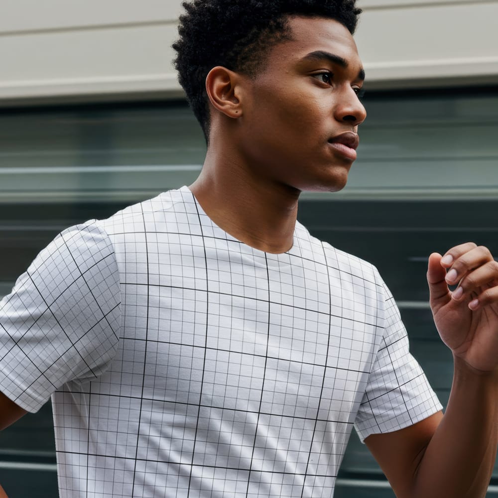 Free Realistic T shirt Running Mockup PSD 1 Free Realistic T shirt Running Mockup PSD