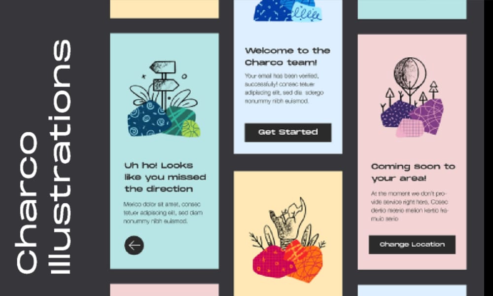 12 Best Free Illustrations for Figma (Kits & Packs) 20 Charco Illustrations
