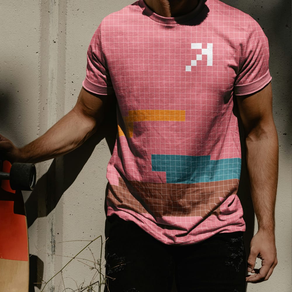Free Skateboarder T-shirt Mockup PSD 1 Free Skateboarder T-shirt Mockup PSD