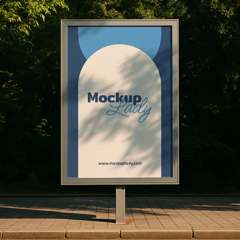Free Urban Vertical Billboard Mockup PSD 1 Free Urban Vertical Billboard Mockup PSD
