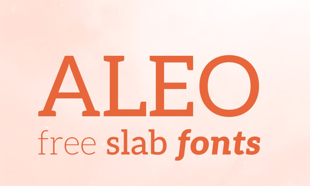 Best Free Slab Serif Fonts for Designers (2025) 10 Aleo