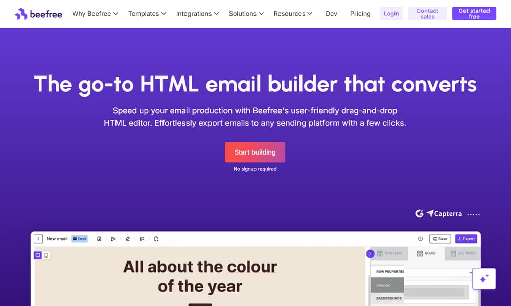 22 Best HTML Email Template Builders for 2025 | AMP & Accessibility Ready 2 Beefree