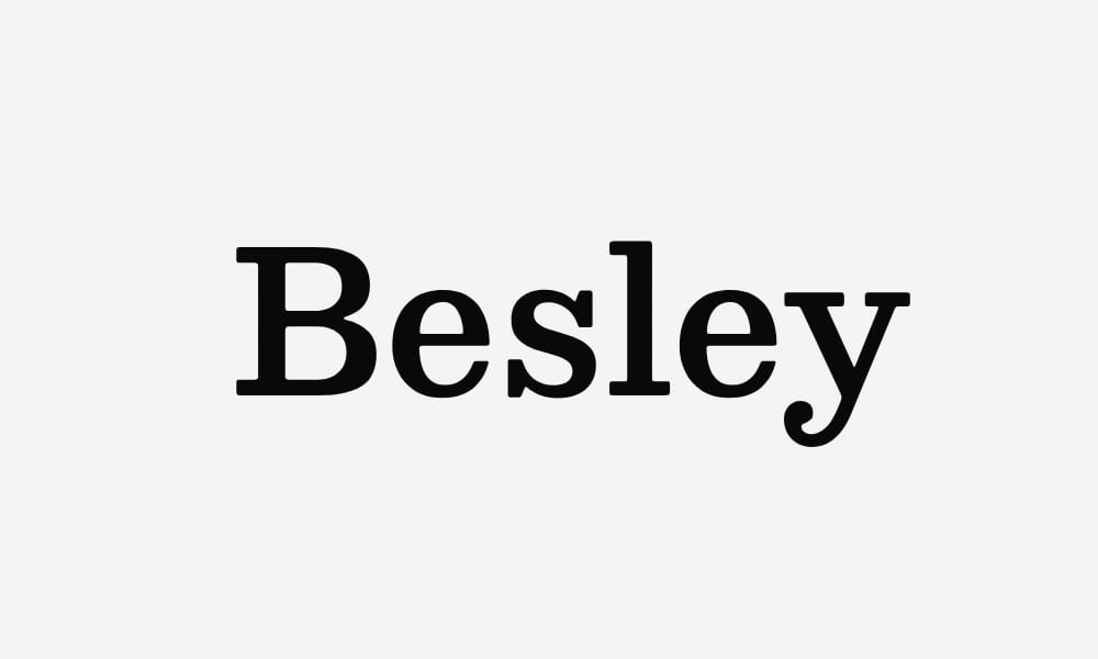 Best Free Slab Serif Fonts for Designers (2025) 12 Besley
