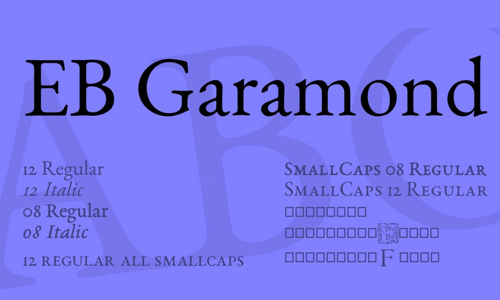 58 Best Free Variable Fonts That Will Transform Your Web Design in 2025 26 EB Garamond Font
