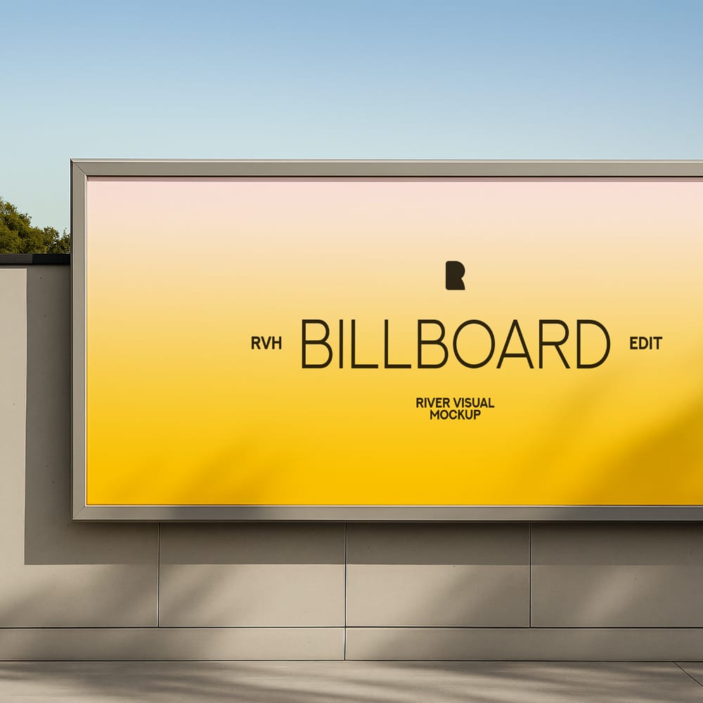Free Side Walk Billboard PSD 1 Free Side Walk Billboard PSD