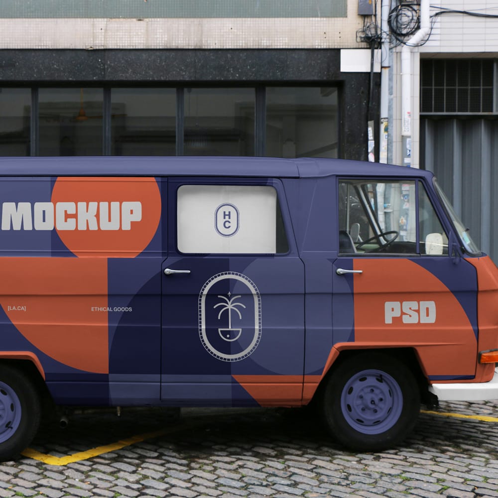 Free Transporter Van Mockup PSD 1 Free Transporter Van Mockup PSD
