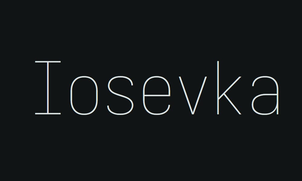58 Best Free Variable Fonts That Will Transform Your Web Design in 2025 56 Iosevka