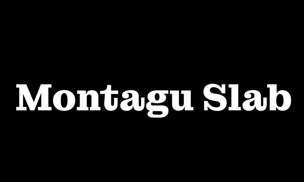 Best Free Slab Serif Fonts for Designers (2025) 7 Montagu Slab