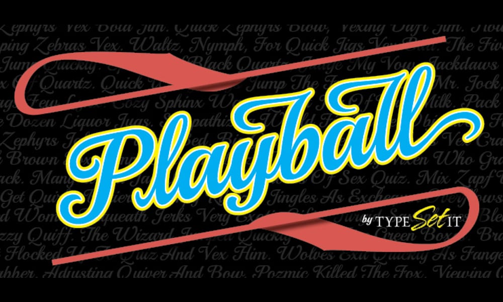 30+ Best Free Retro & Vintage Google Fonts (2025 Guide) 6 The font Playball, a sporty, connecting script font.