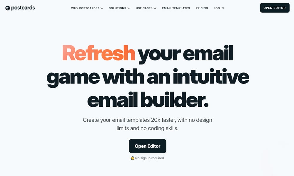 22 Best HTML Email Template Builders for 2025 | AMP & Accessibility Ready 3 Postcards