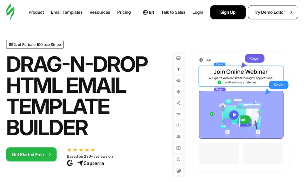 22 Best HTML Email Template Builders for 2025 | AMP & Accessibility Ready 1 Stripo