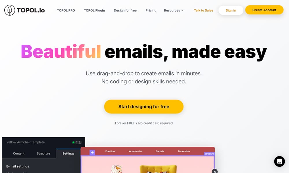 22 Best HTML Email Template Builders for 2025 | AMP & Accessibility Ready 6 TOPOL