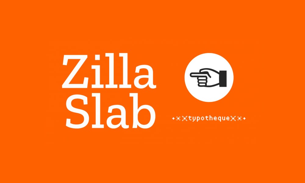 Best Free Slab Serif Fonts for Designers (2025) 9 Zilla Slab Font