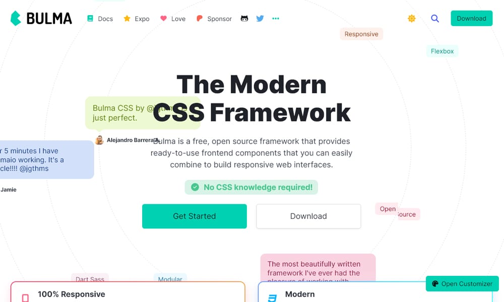 20 Best Free CSS Grid Generators and Frameworks That'll Transform Your Layout Workflow in 2025 14 Bulma responsive columns demo screenshot