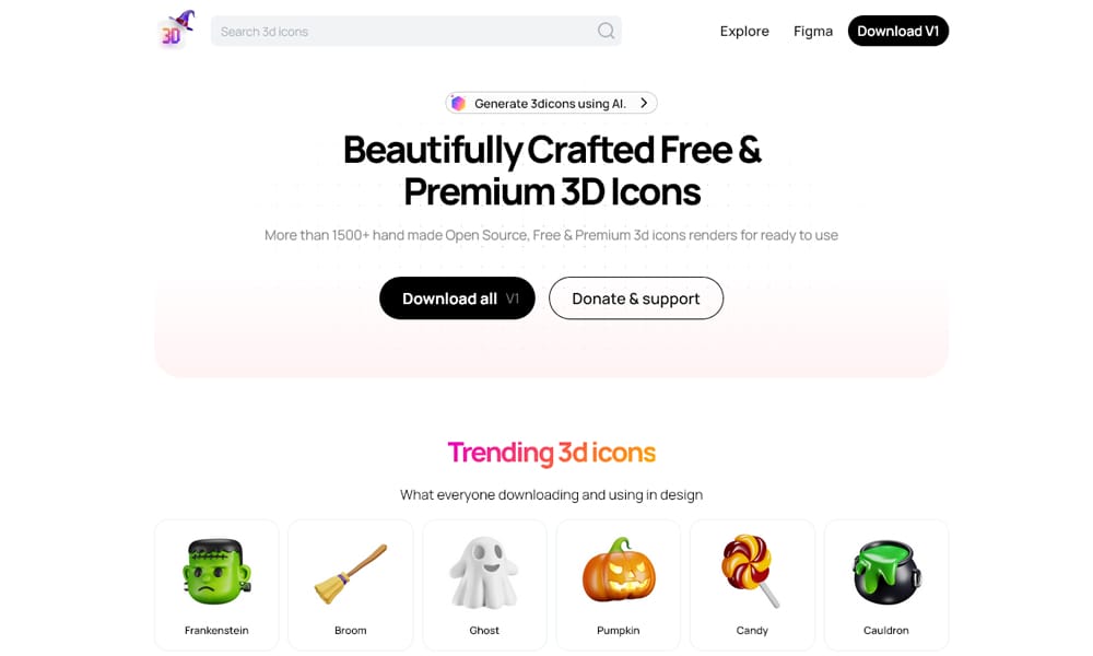 25 Best Free 3D Icons and Illustration Packs for UI Design 2025: A Designer's Complete Guide 1 3dicons