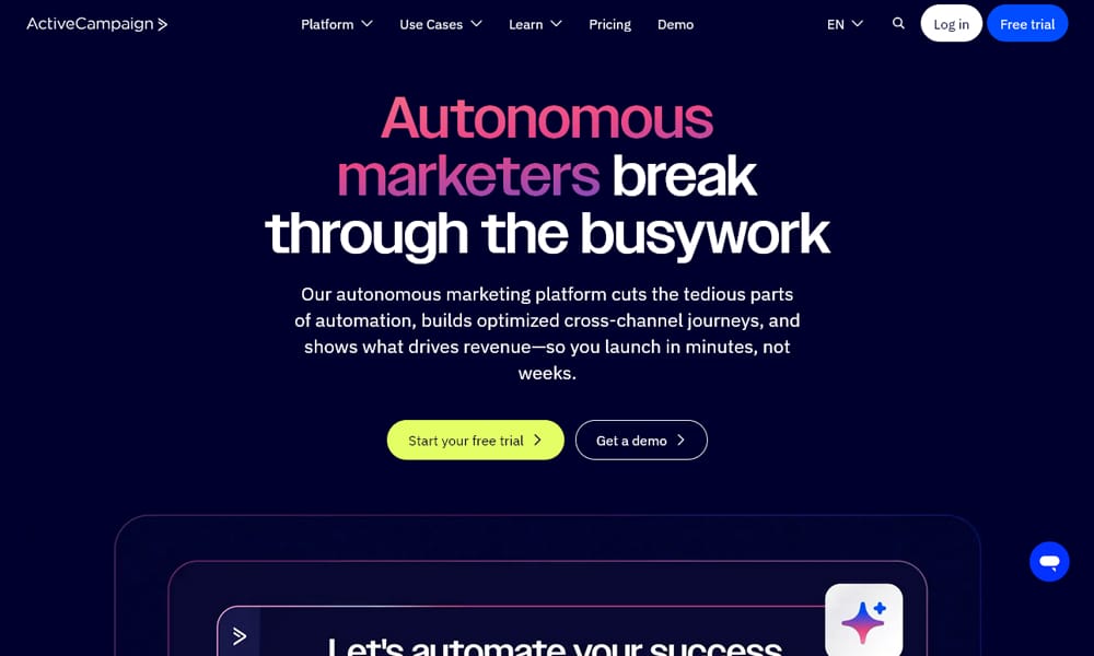 22 Best HTML Email Template Builders for 2025 | AMP & Accessibility Ready 16 ActiveCampaign