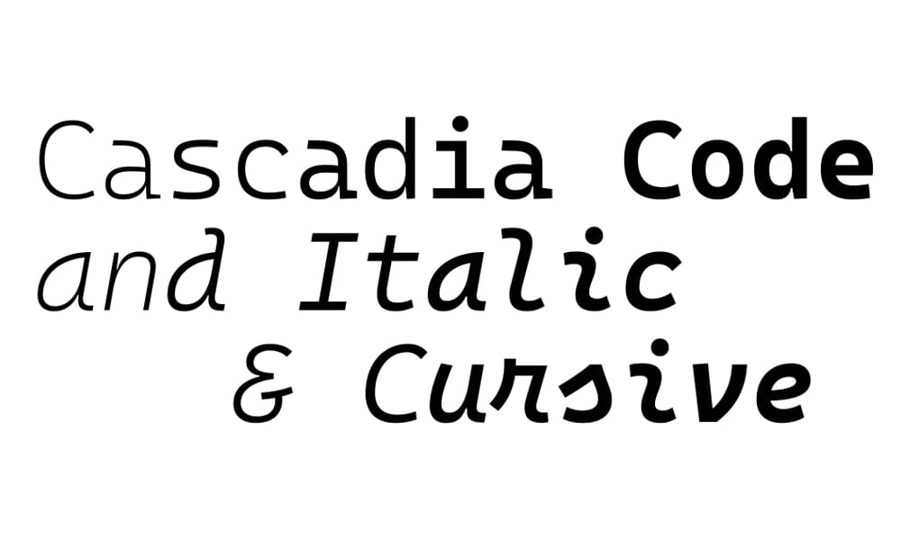 65+ Best Free Monospace Fonts for Coding & Design (2024-2025) 12 Cascadia Code