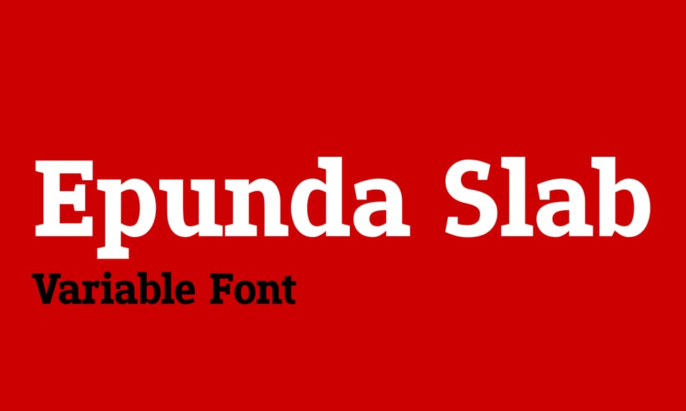 58 Best Free Variable Fonts That Will Transform Your Web Design in 2025 29 Epunda Slab