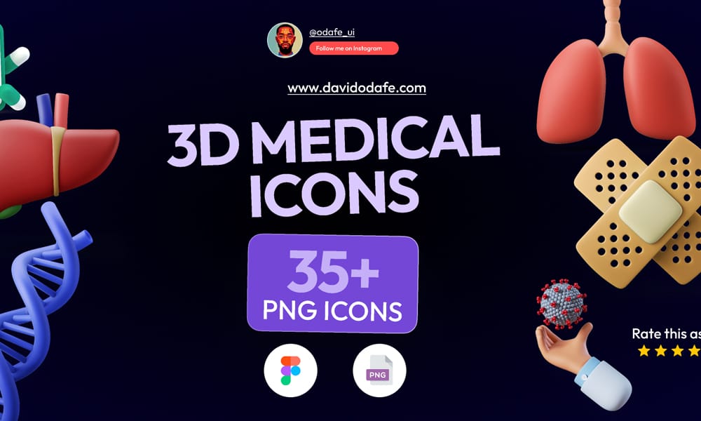 25 Best Free 3D Icons and Illustration Packs for UI Design 2025: A Designer's Complete Guide 12 Free 3D Medical Icons