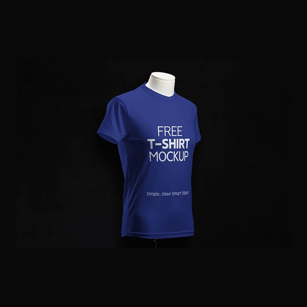 Free Clean T-Shirt Mockup PSD 1 Free Clean T-Shirt Mockup PSD