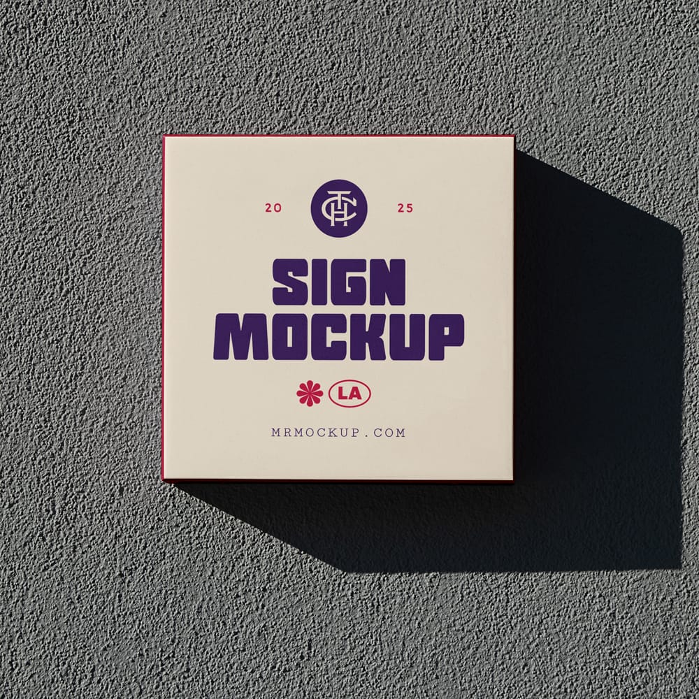 Free Front View Street Sign Mockup PSD 1 Free Front View Street Sign Mockup PSD