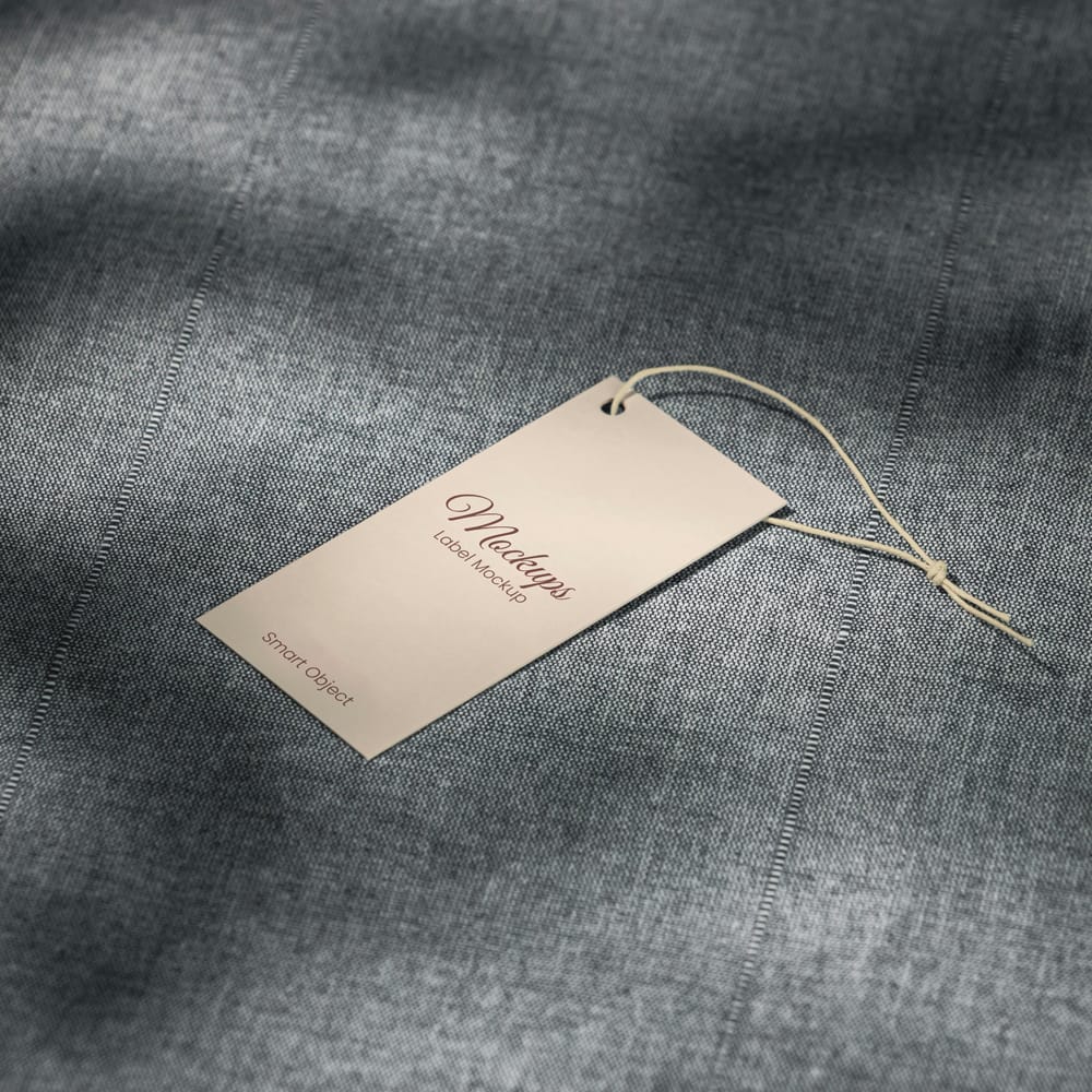 Free Merchandise Label Tag Mockup PSD 1 Free Merchandise Label Tag Mockup PSD
