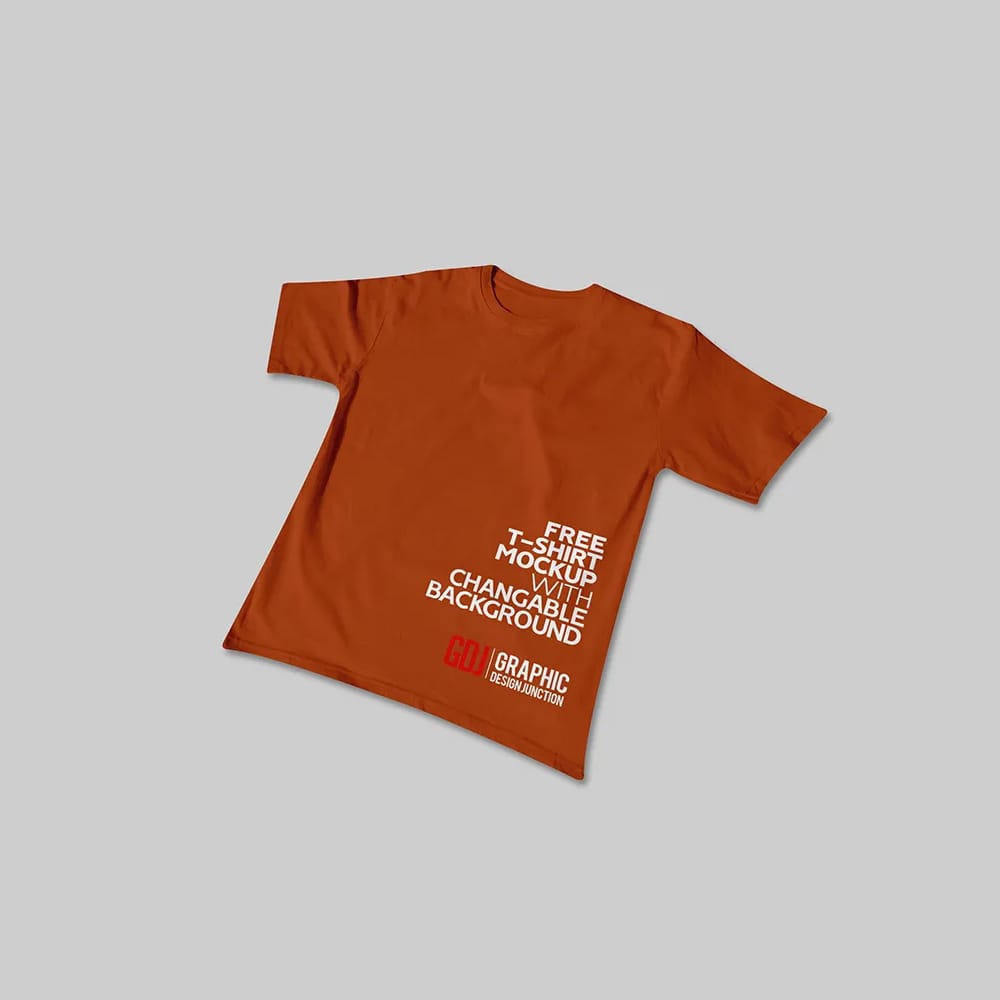 Free Minimal T-Shirt Mockup PSD 1 Free Minimal T-Shirt Mockup PSD