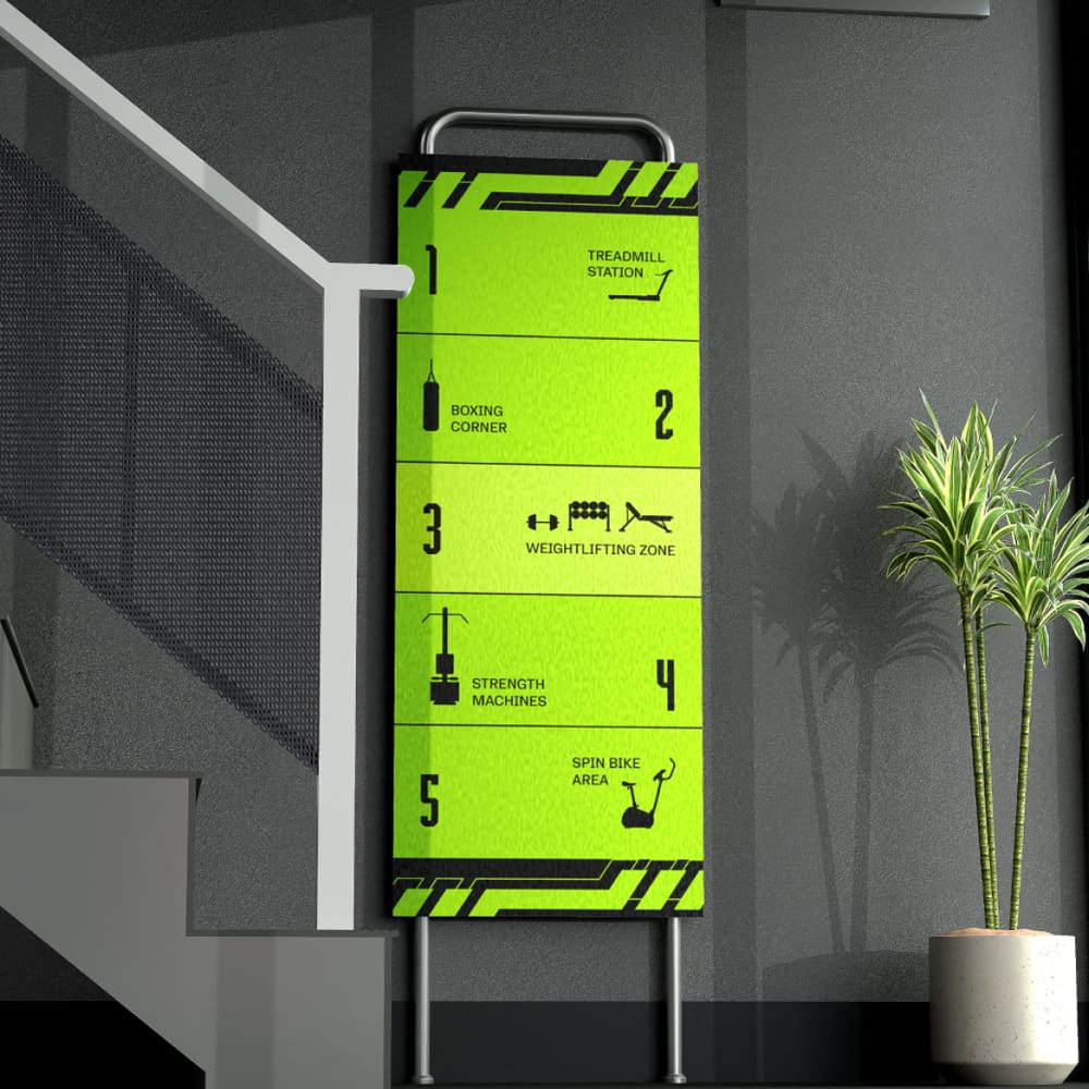 Free Stairs Signage Mockup PSD 1 Free Stairs Signage Mockup PSD