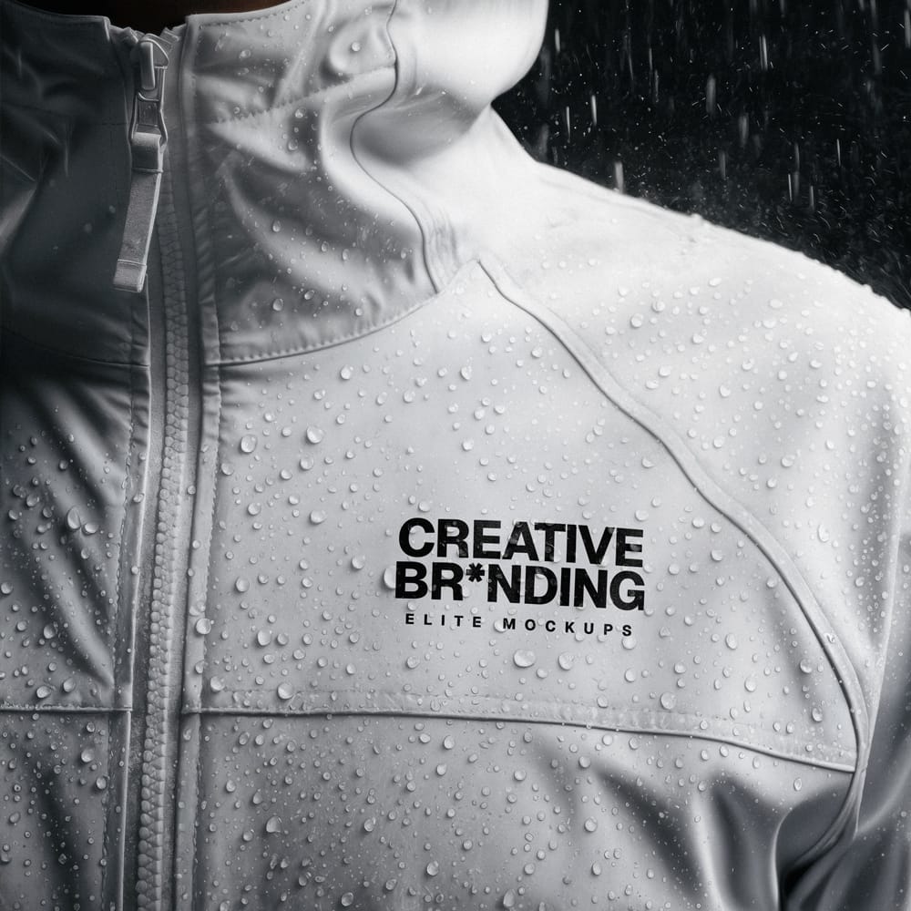 Free Waterproof Jacket Mockup PSD 1 Free Waterproof Jacket Mockup PSD