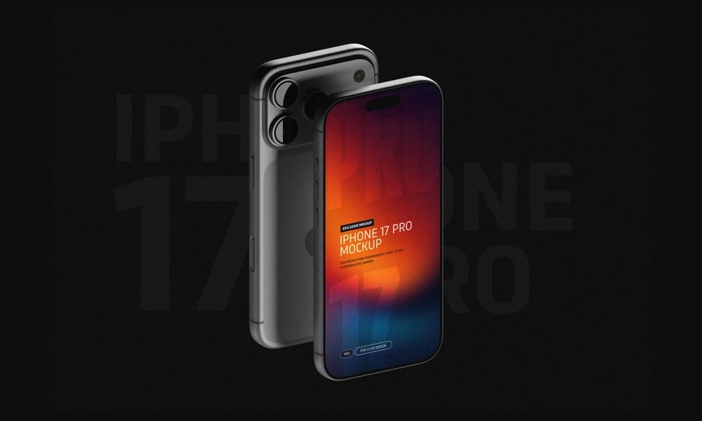 The Best Free iPhone 17 Mockups 18 Free iPhone 17 Pro Mockup PSD