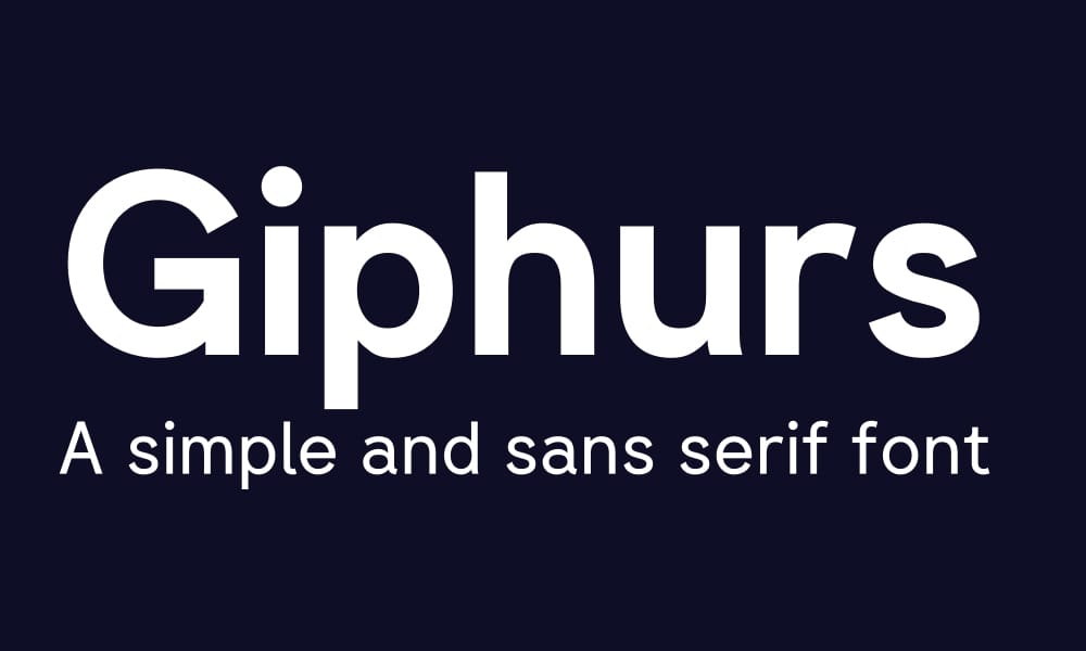 58 Best Free Variable Fonts That Will Transform Your Web Design in 2025 14 Giphurs Font
