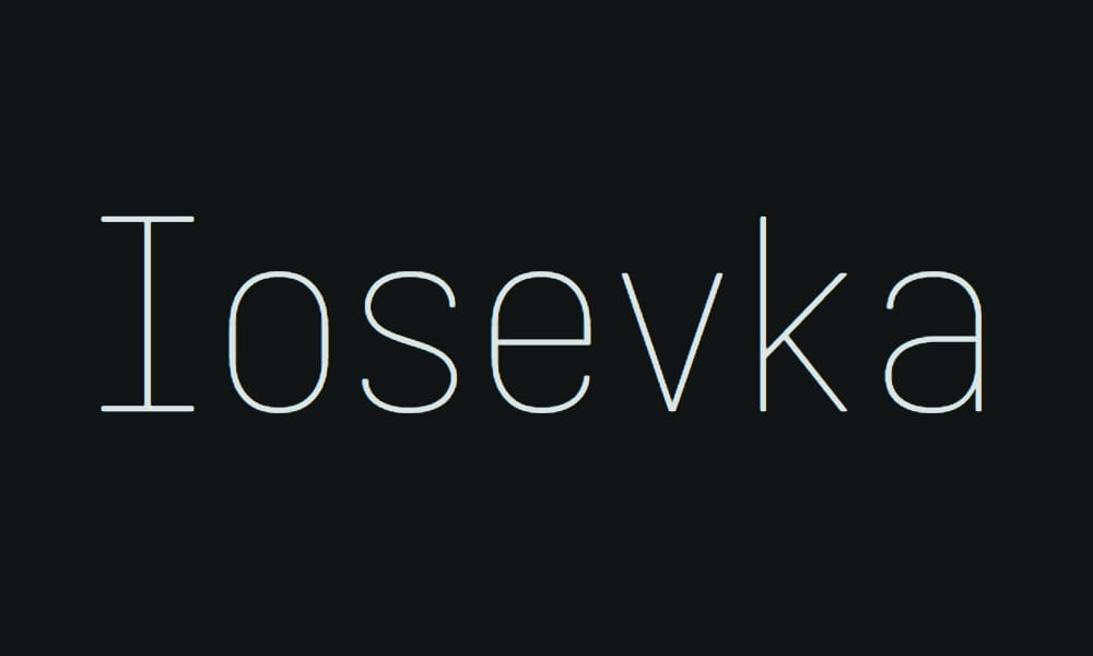 65+ Best Free Monospace Fonts for Coding & Design (2024-2025) 13 Iosevka
