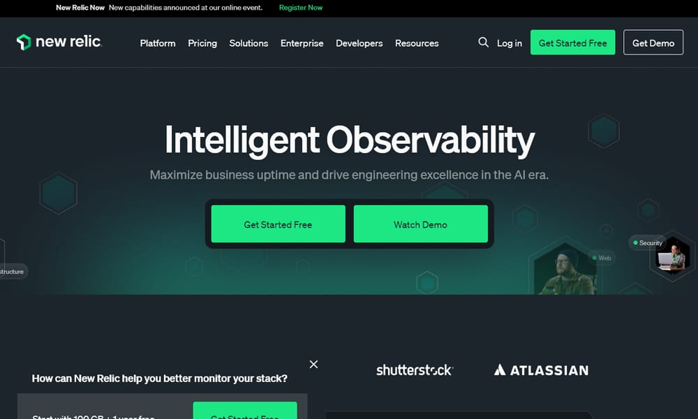 Best Frontend Performance Monitoring Tools 2025: Your Complete Guide to Speed, Errors & User Experience 1 New Relic — New Relic Real User Monitoring dashboard with Core Web Vitals metrics for frontend performance monitoring tools