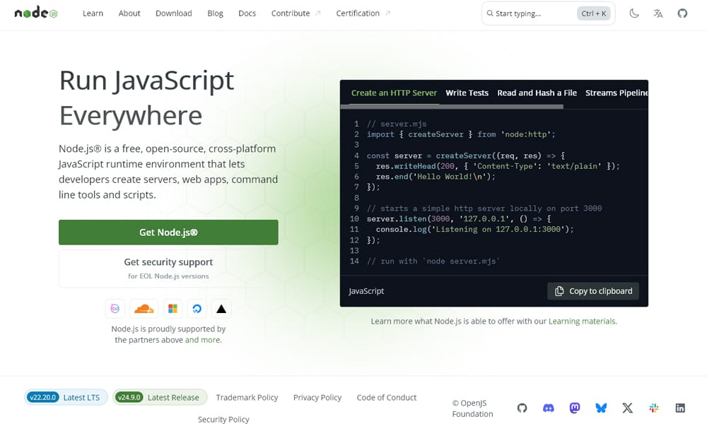 40+ Essential Web Development Workflow Tools Every Developer Needs in 2025 24 Node.js