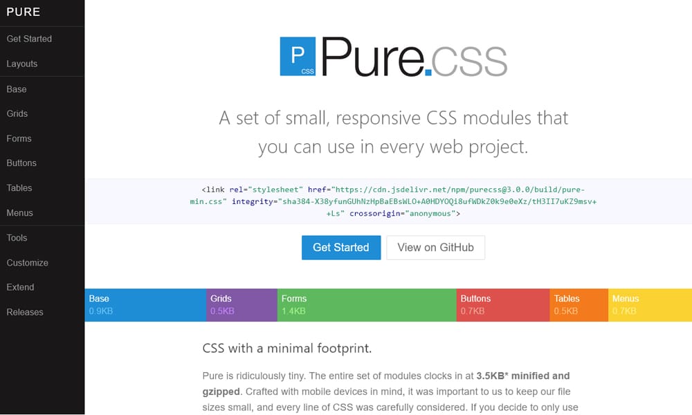 20 Best Lightweight CSS Frameworks for Fast Loading Websites in 2025 3 Pure CSS