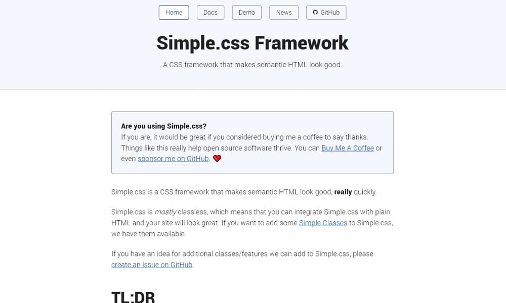 20 Best Lightweight CSS Frameworks for Fast Loading Websites in 2025 6 Simple css