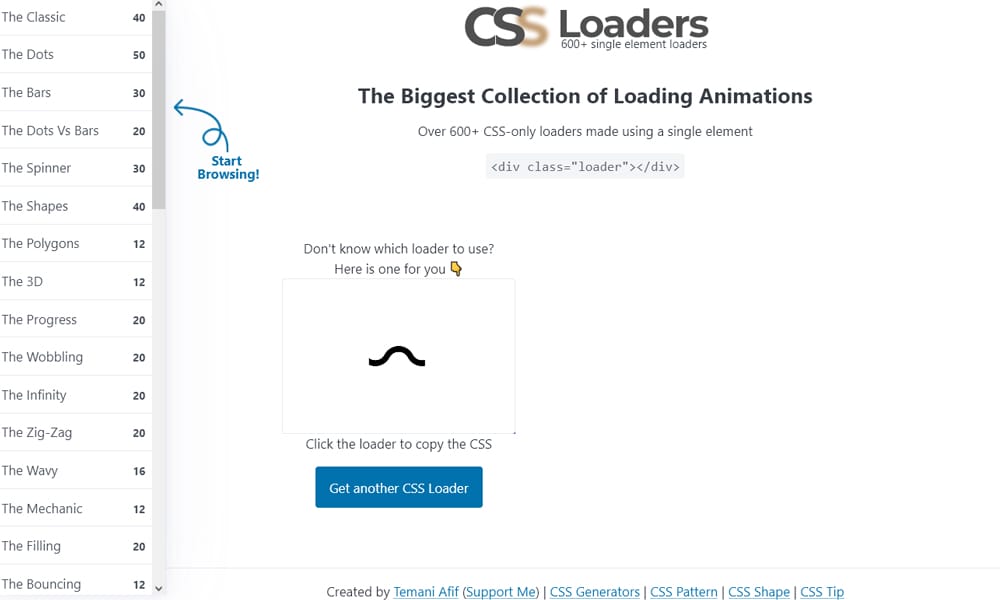CSS Loading Spinners You Can Copy & Paste: 31 Best Tools for 2025 1 CSS Loaders