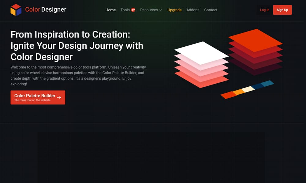 29 Best Color Palette Generator Tools for Designers (2025 Guide) 11 Color Designer interface breaking down a base color into tints and shades
