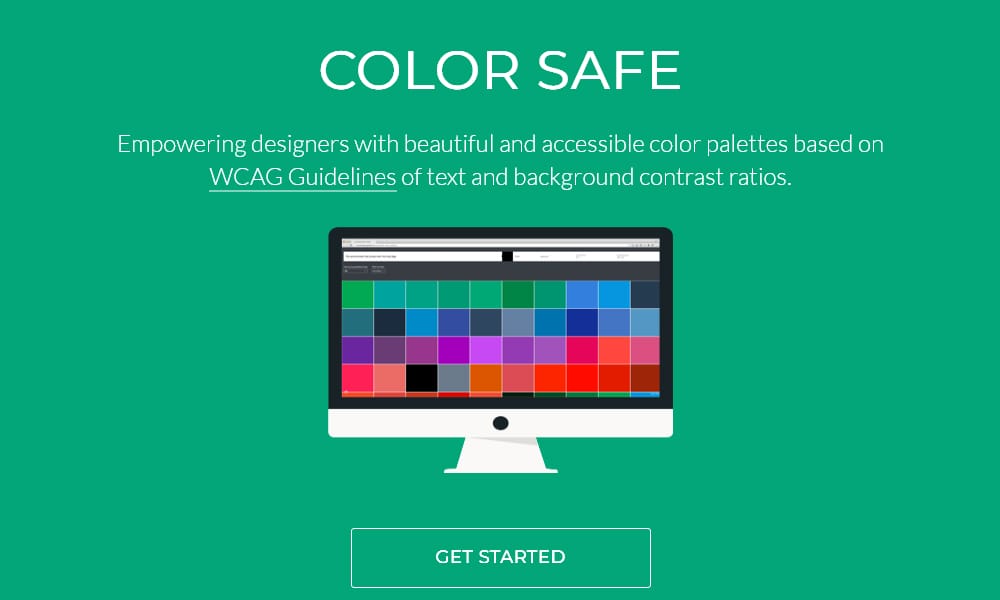 29 Best Color Palette Generator Tools for Designers (2025 Guide) 27 Color Safe tool generating accessible text colors for a dark background