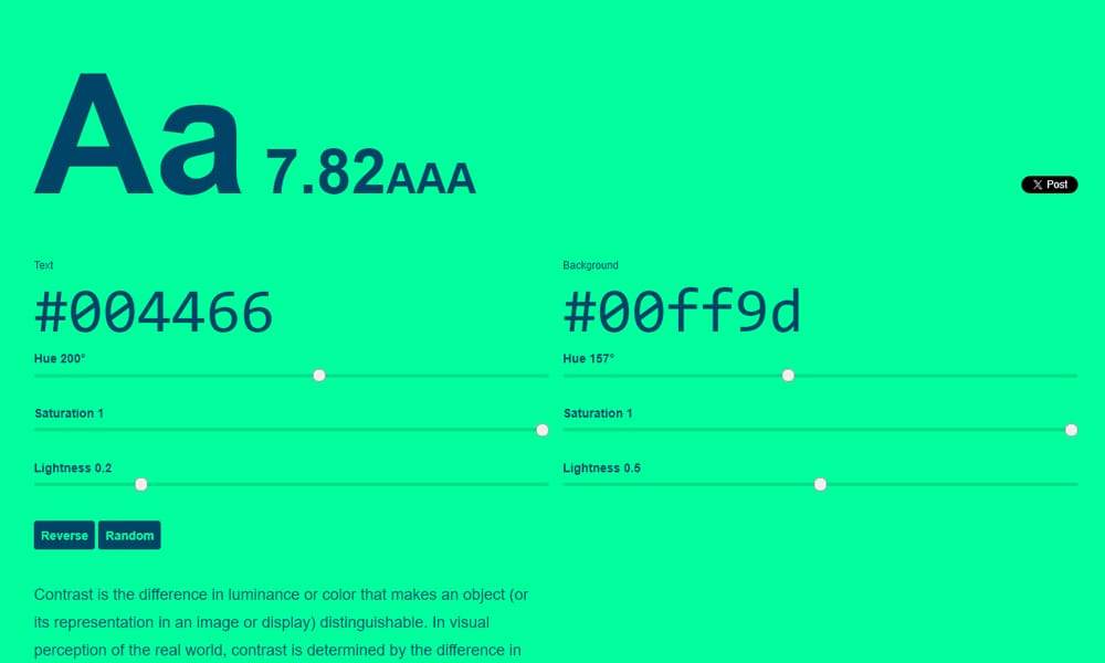 29 Best Color Palette Generator Tools for Designers (2025 Guide) 28 Colorable interface adjusting sliders to pass AA/AAA contrast tests