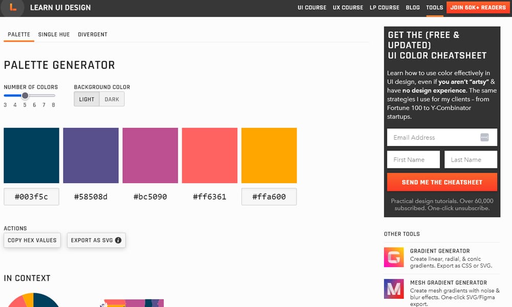 29 Best Color Palette Generator Tools for Designers (2025 Guide) 13 Data Color Picker interface showing equidistant colors for data visualization charts