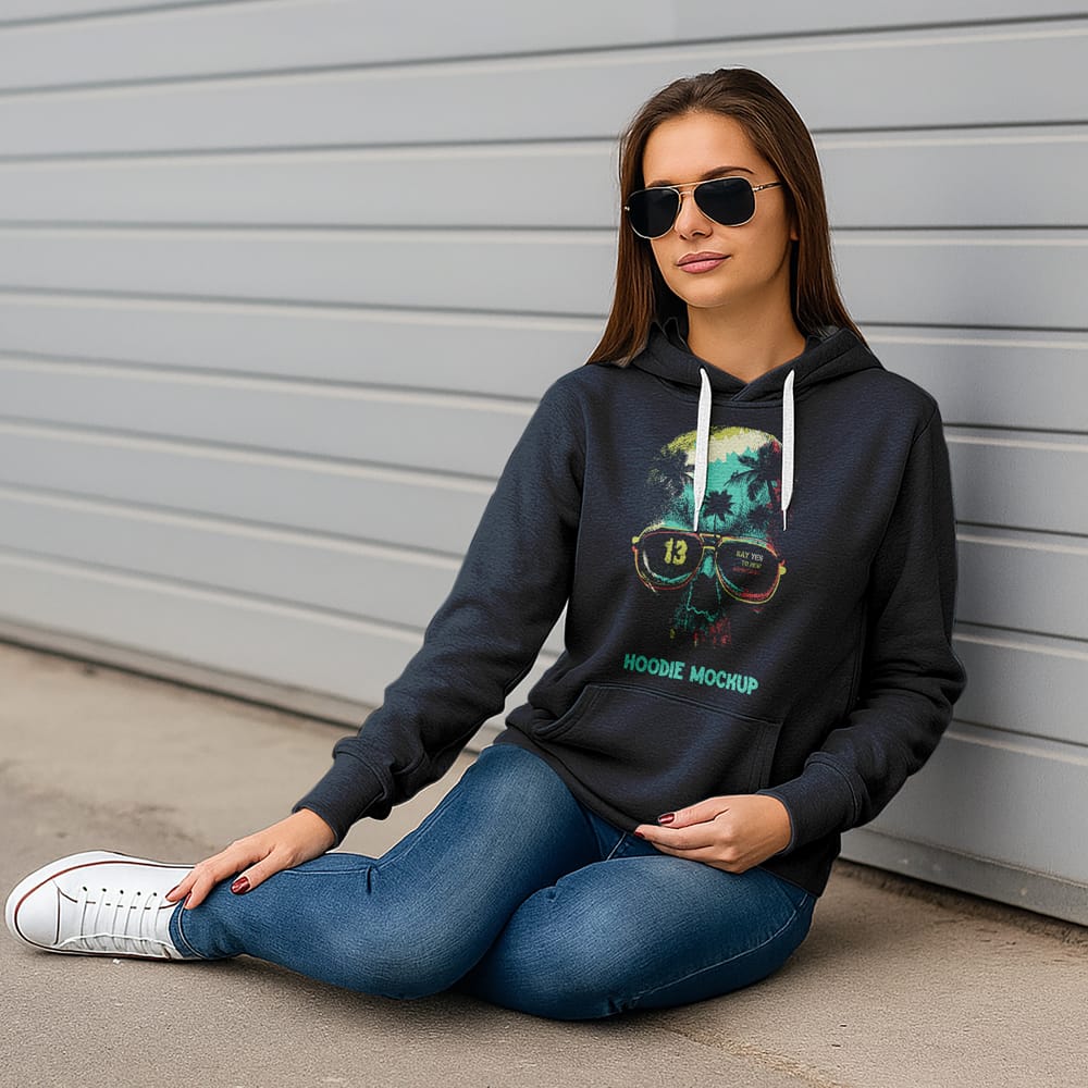 Free Women Hoodie Mockup PSD 1 Free Women Hoodie Mockup PSD