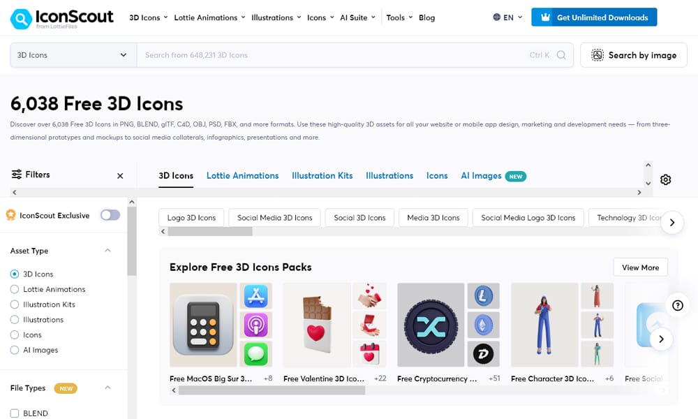 25 Best Free 3D Icons and Illustration Packs for UI Design 2025: A Designer's Complete Guide 4 IconScout 3D